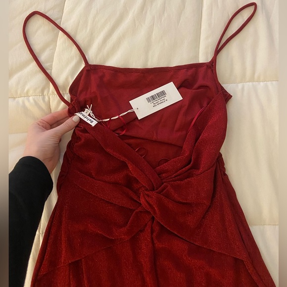NWT Reformation sparkle red dress - Picture 4 of 8